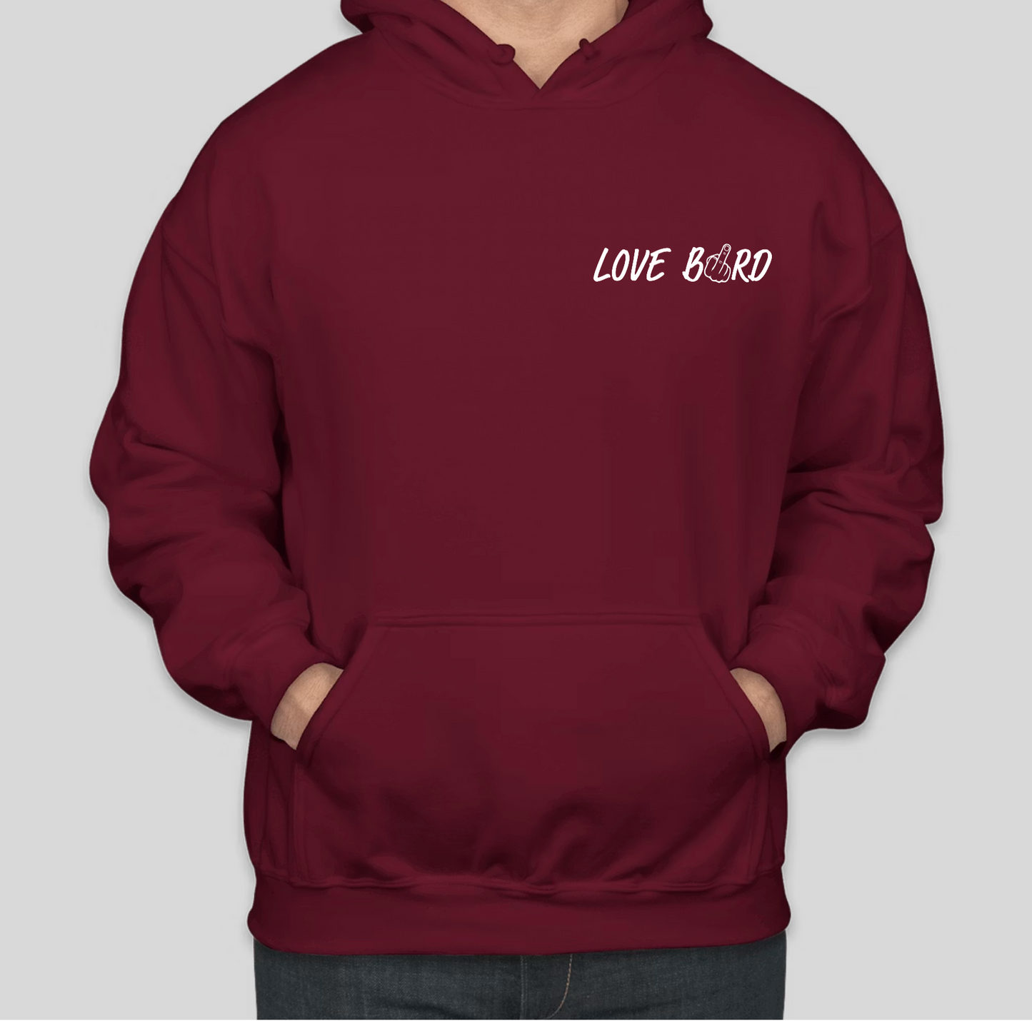 GARNET LOVE BIRD UNISEX HOODIE
