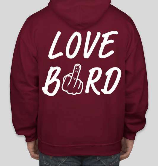 GARNET LOVE BIRD UNISEX HOODIE